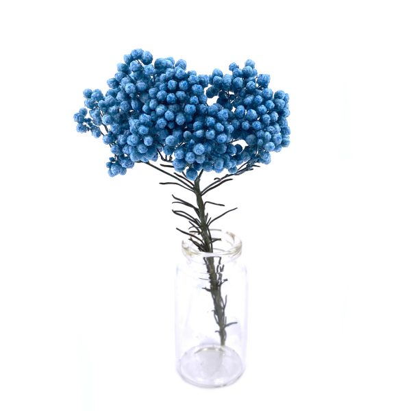 藍色小米花乾花