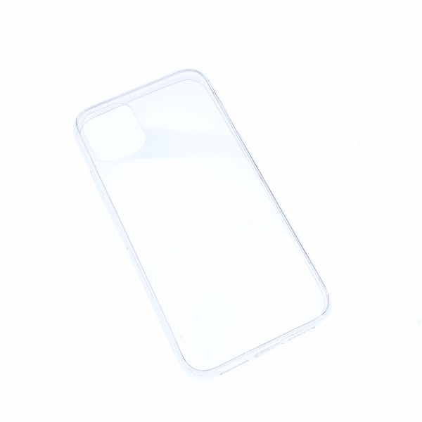 iPhone 11透明硬底軟邊凹槽滴膠電話殼