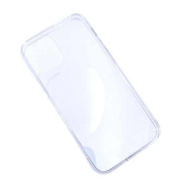 iPhone 12 Pro Max透明硬底軟邊凹槽滴膠電話殼