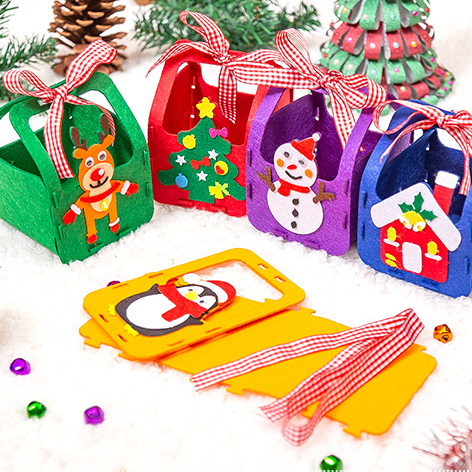 【預訂】不織布聖誕禮物糖果袋DIY材料包