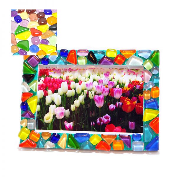 水晶馬賽克彩沙相架DIY材料包-5款顏色